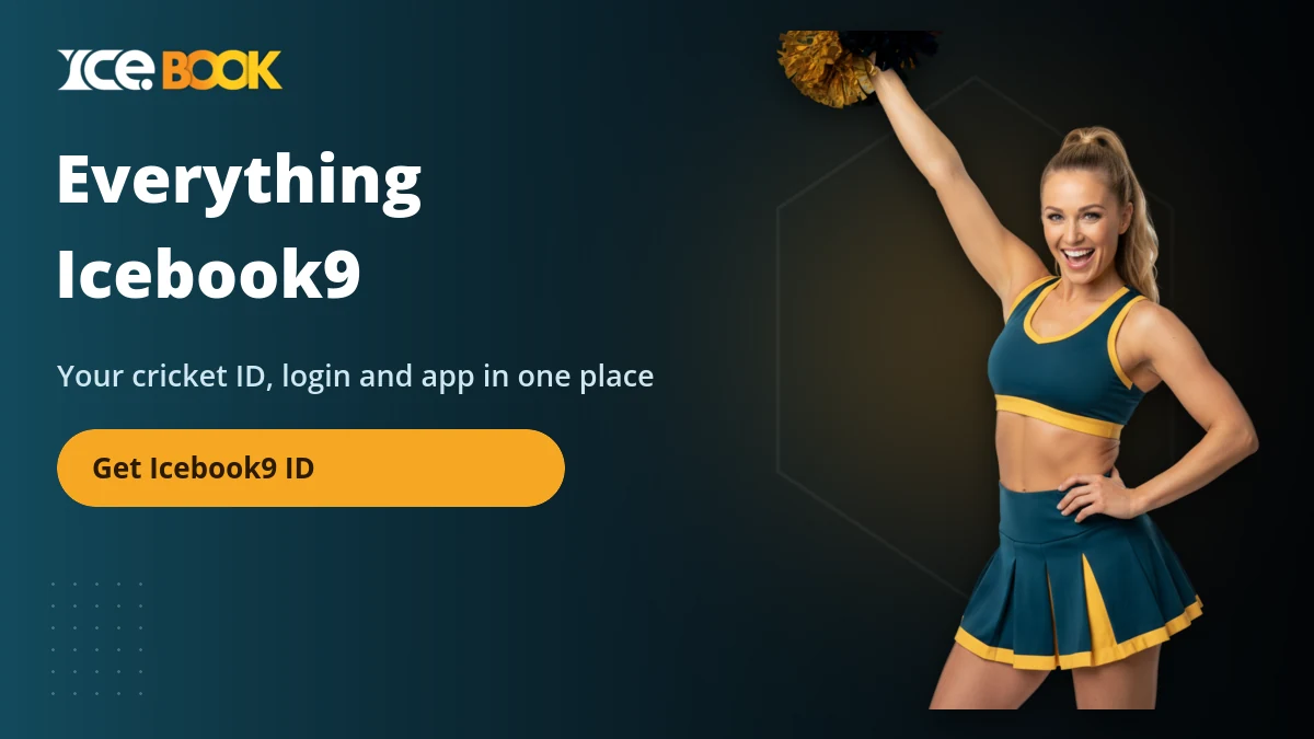 Icebook9 cheerleader cheering with a pom-pom for cricket fans